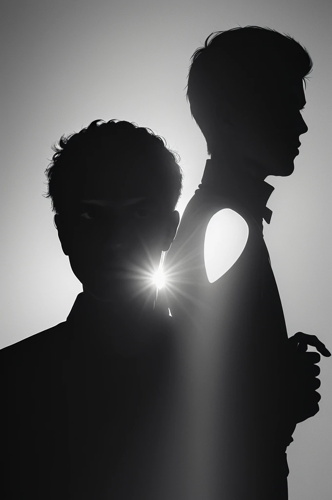 Shaded man silhouette