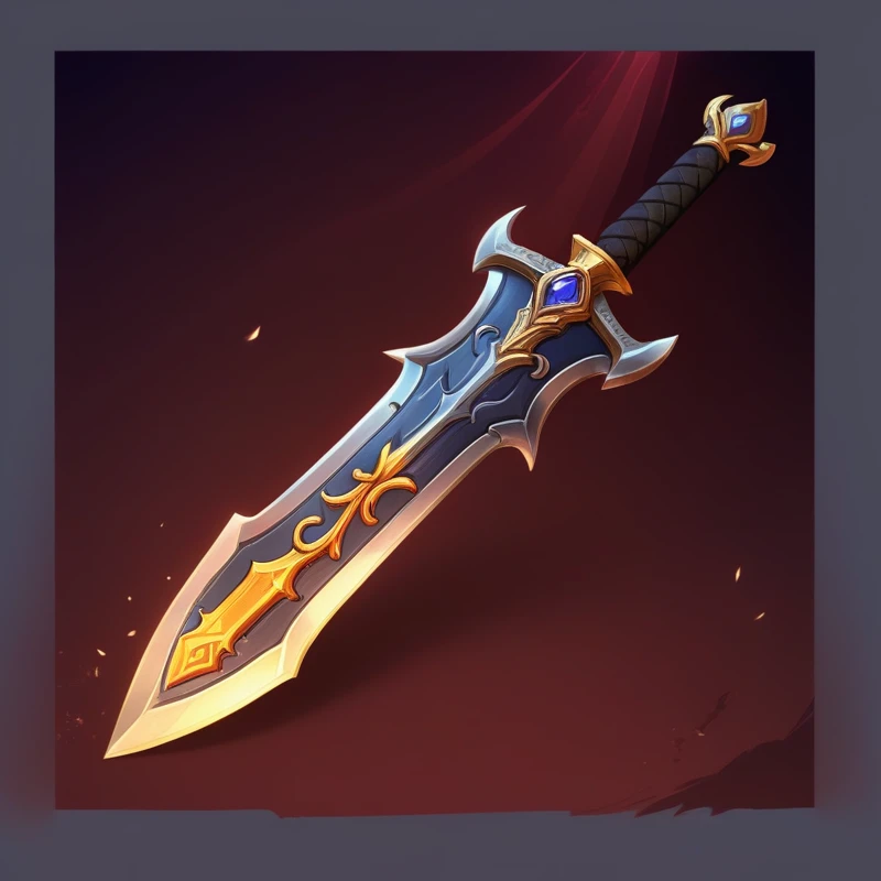 Symbolism, Crossed sword , Mobile Game Art, Width, Detailed game art, Stylized game art, game illustration, Start screen art, Full card design, wallpaper!, Extended Art, adtime style art, Saturated colors