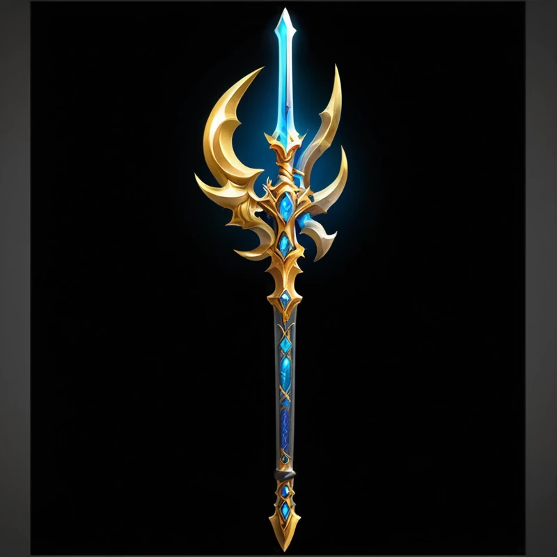 Very beautiful sword,The design is also very beautiful, Intricate Fantasy Spear, Fantasy weapons, Sword weapons, Scepter, World of Warcraft Blizzard Weapon Art, epic Fantasy weapons art, metallic scepter, Dragon Staff, Role Playing Game Items, sword, Weapon concept art, Fantasy RPG Weapon Art, League of Legends Arcane, Fantasy sword, Dragon Staff, Weapon Design