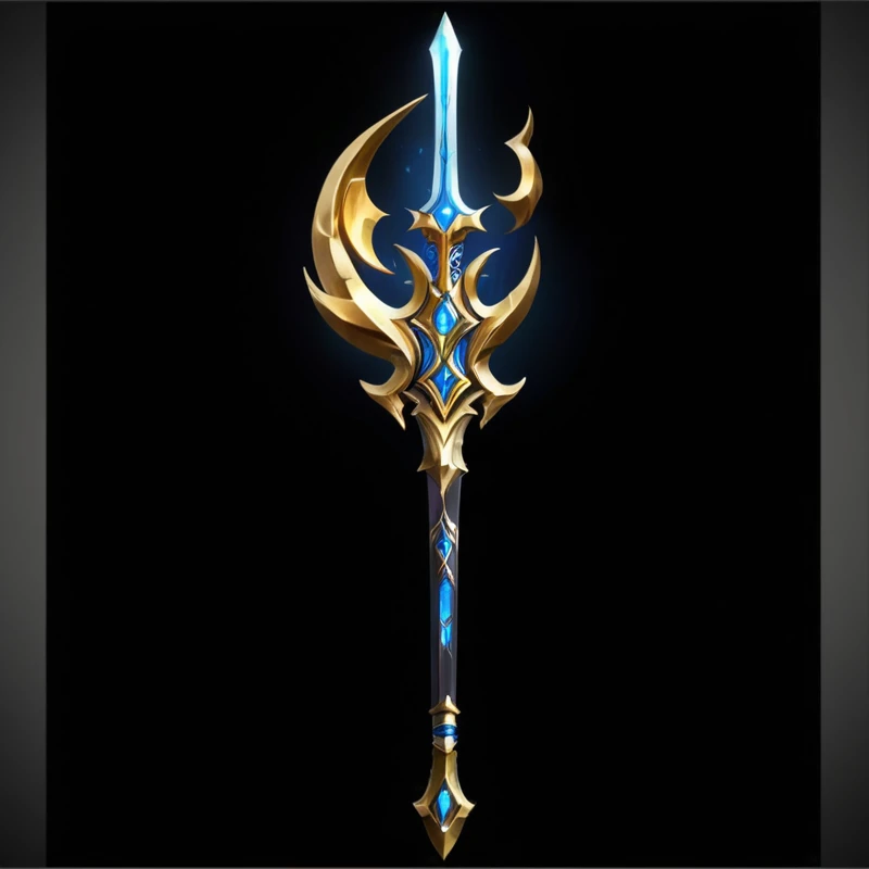 Very beautiful sword,The design is also very beautiful, Intricate Fantasy Spear, Fantasy weapons, Sword weapons, Scepter, World of Warcraft Blizzard Weapon Art, epic Fantasy weapons art, metallic scepter, Dragon Staff, Role Playing Game Items, sword, Weapon concept art, Fantasy RPG Weapon Art, League of Legends Arcane, Fantasy sword, Dragon Staff, Weapon Design