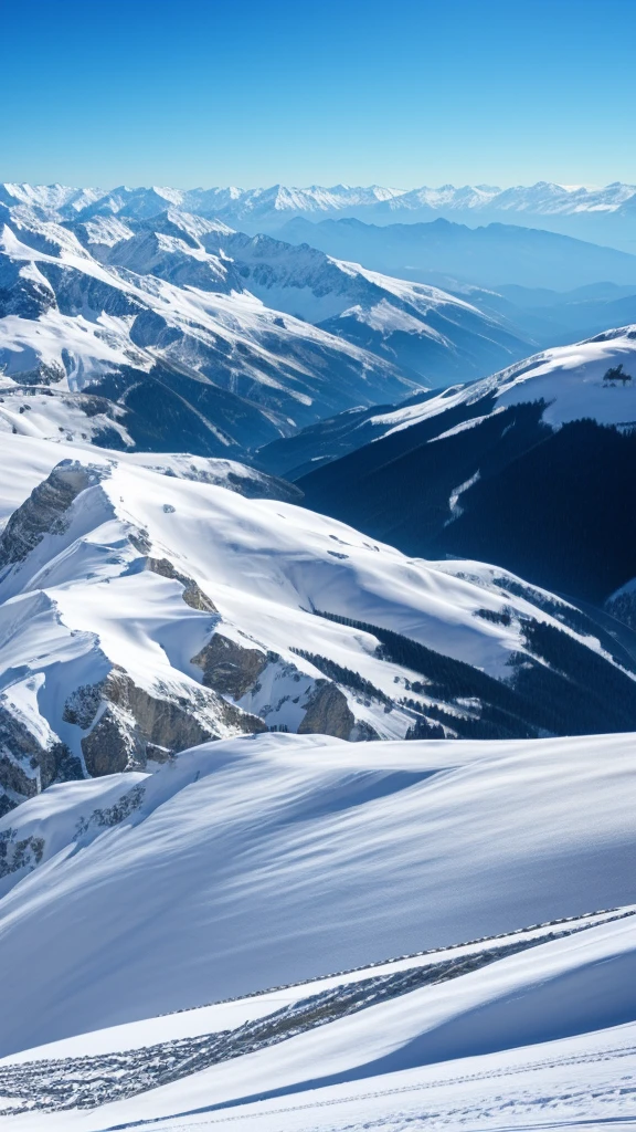 Snowfield、The Alps、Snow Mountain、Snowstorm、Wind