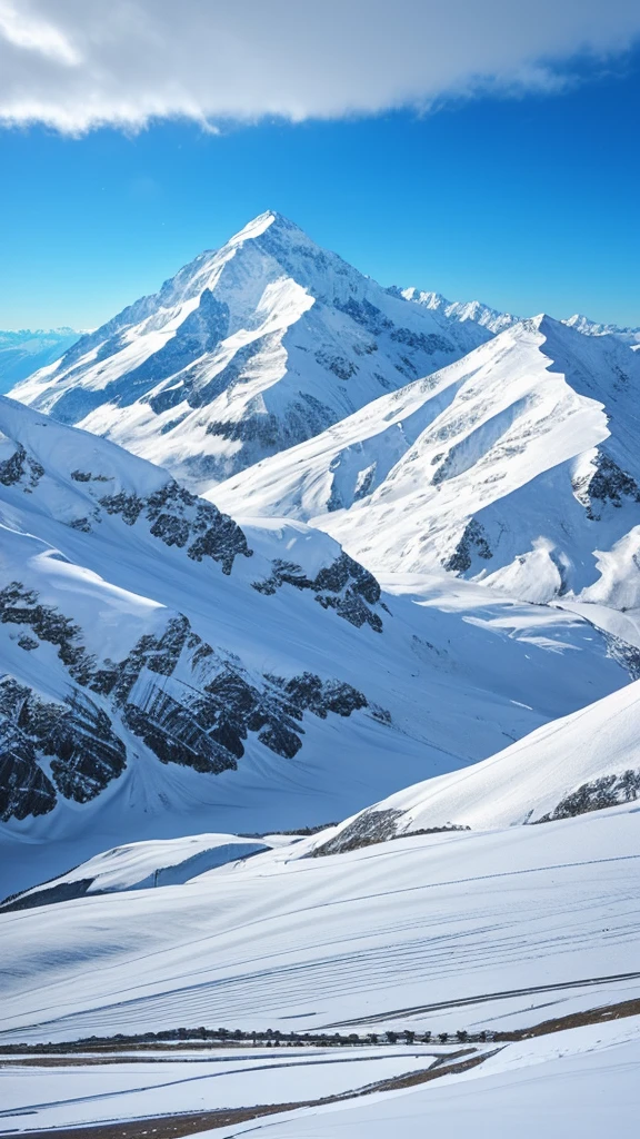 Snowfield、The Alps、Snow Mountain、Snowstorm、Wind