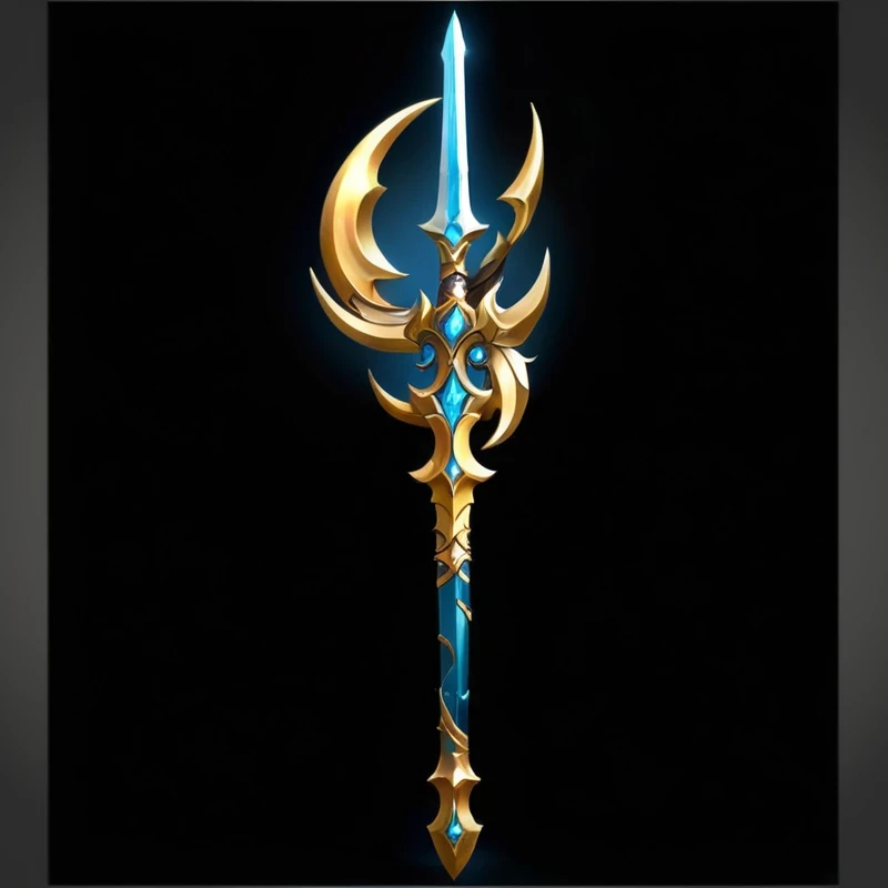 Very beautiful sword,The design is also very beautiful, Intricate Fantasy Spear, Fantasy weapons, Sword weapons, Scepter, World of Warcraft Blizzard Weapon Art, epic Fantasy weapons art, metallic scepter, Dragon Staff, Role Playing Game Items, sword, Weapon concept art, Fantasy RPG Weapon Art, League of Legends Arcane, Fantasy sword, Dragon Staff, Weapon Design