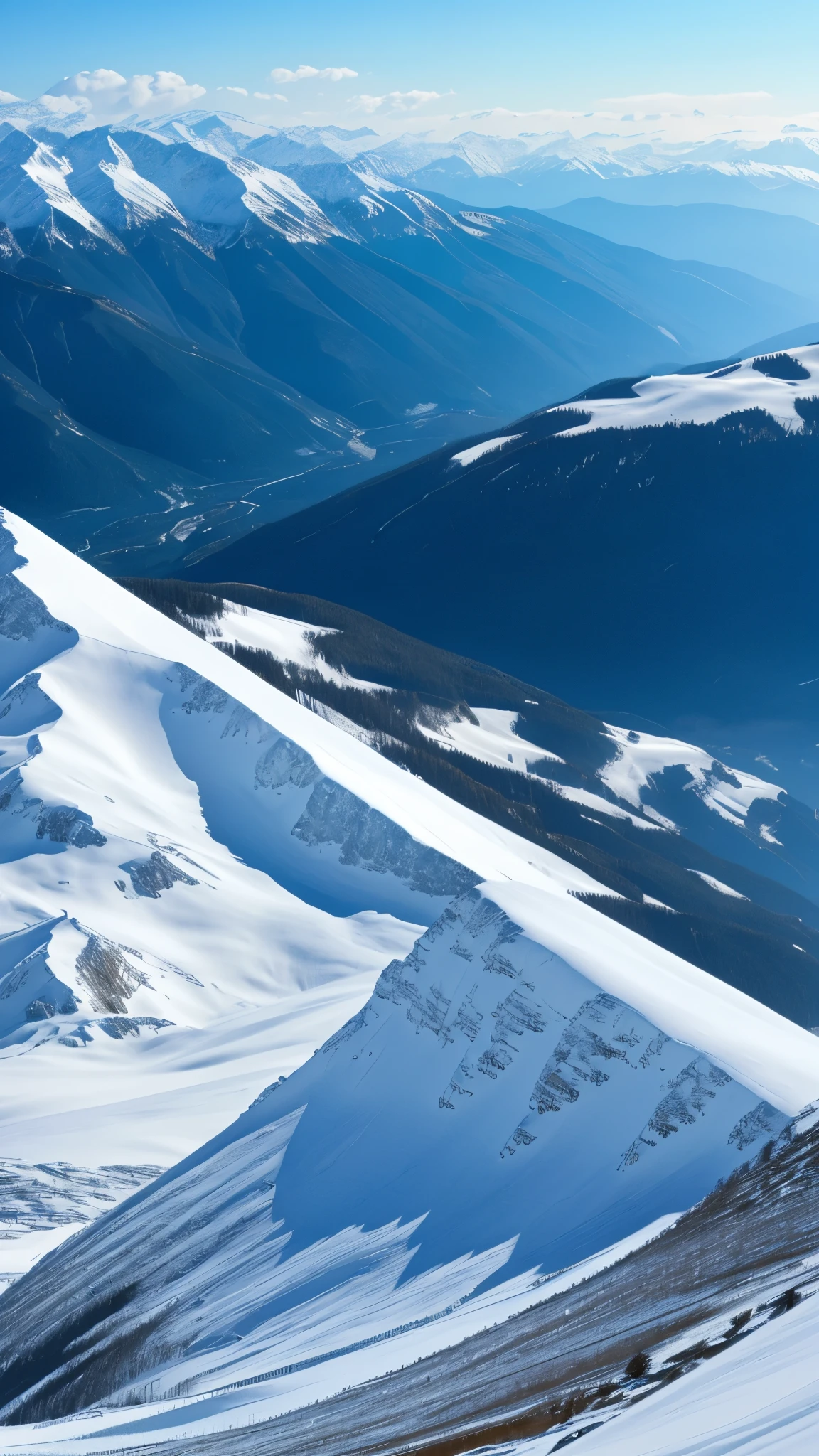 Snowfield、The Alps、Snow Mountain、Snowstorm、Wind