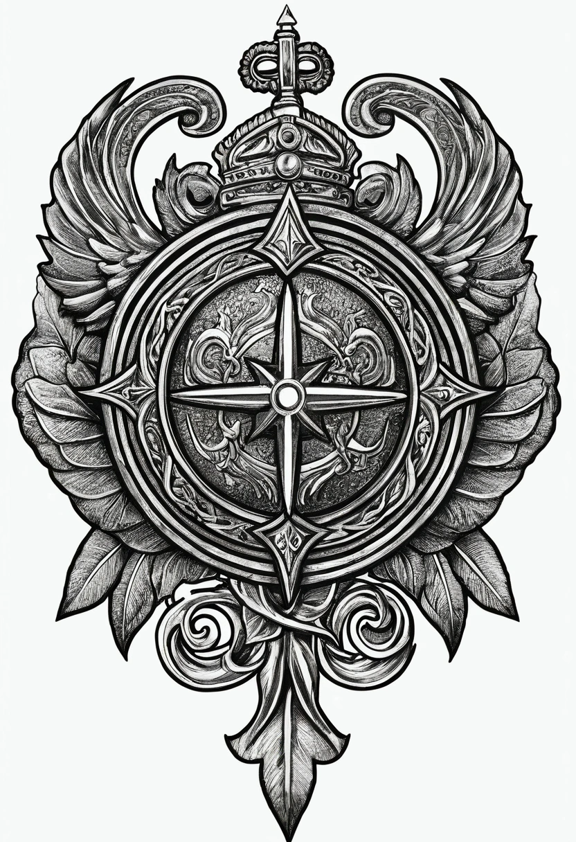 Draft of the cover of the emblem collection, current, high quality