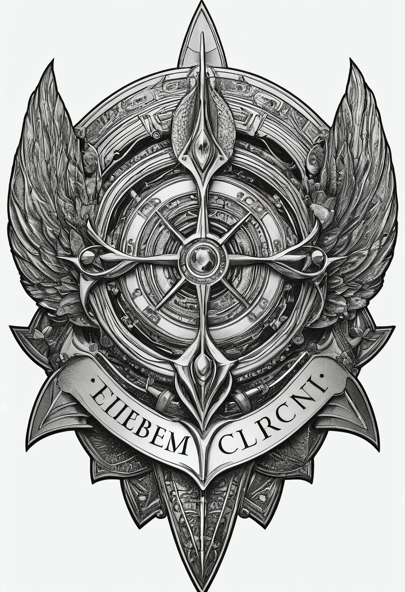 Draft of the cover of the emblem collection, current, high quality