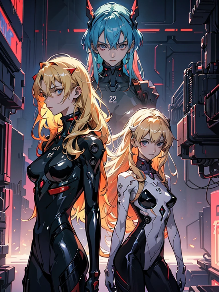 (best quality, highres, ultra-detailed:1.2), (realistic:1.37), (sci-fi), (anime), (cyberpunk), (Evangelion), (portraits), (twins), (blonde hair), (lithe bodies), (long blonde hair), (black latex bodysuits), (catsuit), (very large breasted female)
In this masterpiece, we see a captivating scene inspired by the sci-fi anime world of Evangelion. The focus is on two striking individuals, twins with blonde hair, displaying lithe bodies that exude an air of elegance. The tall and slender male twin stands confidently beside his enchanting sister. She possesses a dynamic and alluring appearance, emphasizing her prominence with her very large breasts.
Both twins are clad in form-fitting black latex bodysuits, embracing the cyberpunk aesthetic. Their sleek attire accentuates their figures while adding a touch of futuristic edginess to the composition. The female twin's long blonde hair cascades down her back, adding a hint of ethereal charm to the scene.
This piece captures the essence of a sci-fi anime world, with its vibrant colors and intricate details. The attention to detail is unrivaled, ensuring an ultra-detailed depiction of the characters and their surroundings. The art style takes inspiration from the renowned Evangelion series, infusing the image with a unique blend of realism and anime aesthetics.
The color palette reflects the cyberpunk influences, with neon tones illuminating the scene. The vivid colors enhance the overall atmosphere, creating a visually stimulating experience for the viewer. The lighting plays a crucial role in setting the ambiance, with studio lighting techniques employed to emphasize the characters' features and create depth.
In conclusion, this prompt transports us to a mesmerizing sci-fi world, featuring twins with captivating appearances, a cyberpunk aesthetic, and influences from the iconic anime series Evangelion. The combination of realism, anime-inspired art style, vibrant colors, and meticulous details ensures a high-quality, vis