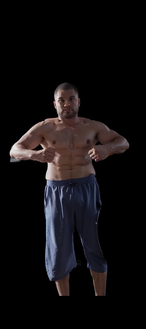 A man with wet underwear