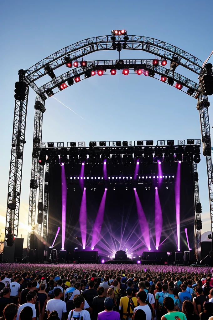 A stage for ive at coachella