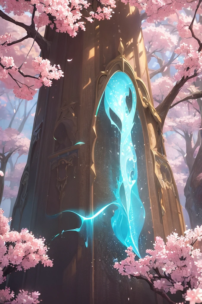 In the realm of whimsical fantasy, a majestic and translucent comet takes to the skies, defying the very laws of nature. Its colossal form glows with a luminescent radiance, each fluid curve and wrinkle captured in exquisite detail in this high-resolution image. Cherry blossoms drift gently through the air around it, their delicate petals unfurling and cascading like rain, falling freely from the branches of ethereal trees that cling tensely to the wondrous behemoth's humongous body. The fantasy landscape that surrounds this aerial spectacle is alive with vibrant colors, as if illuminated by
