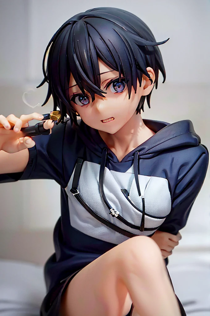 male性　male　Receiving face　short　Very short antennae　Short Hair　I hate it　It's happening　Constraints　handcuffs　Blonde　Orange Eyes　hoodie　Whimpering　I hate it　One person　One person　One personだけ　one-shot　　Embarrassed　Black Hair　blue eyes　One person　masturbation behavior　Short Hair　Neat hair
