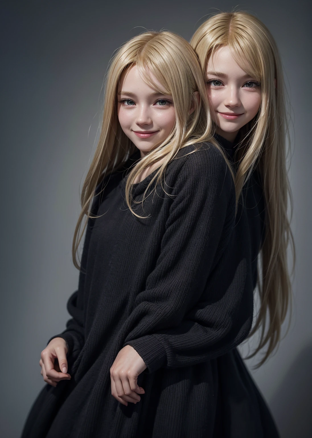1girl, High Resolution, Long Hair, Smile, Blonde Hair, 3D Rendering, Illustration, Cinematography, Pixel Art, Pixar,