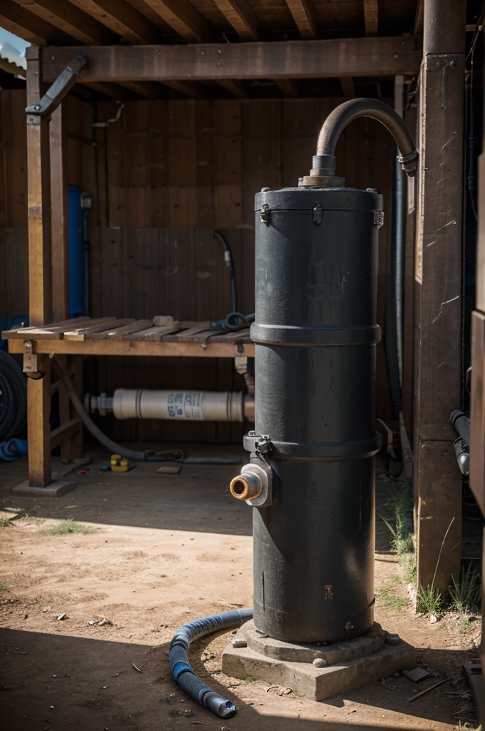 Pipe connected to the electric pump