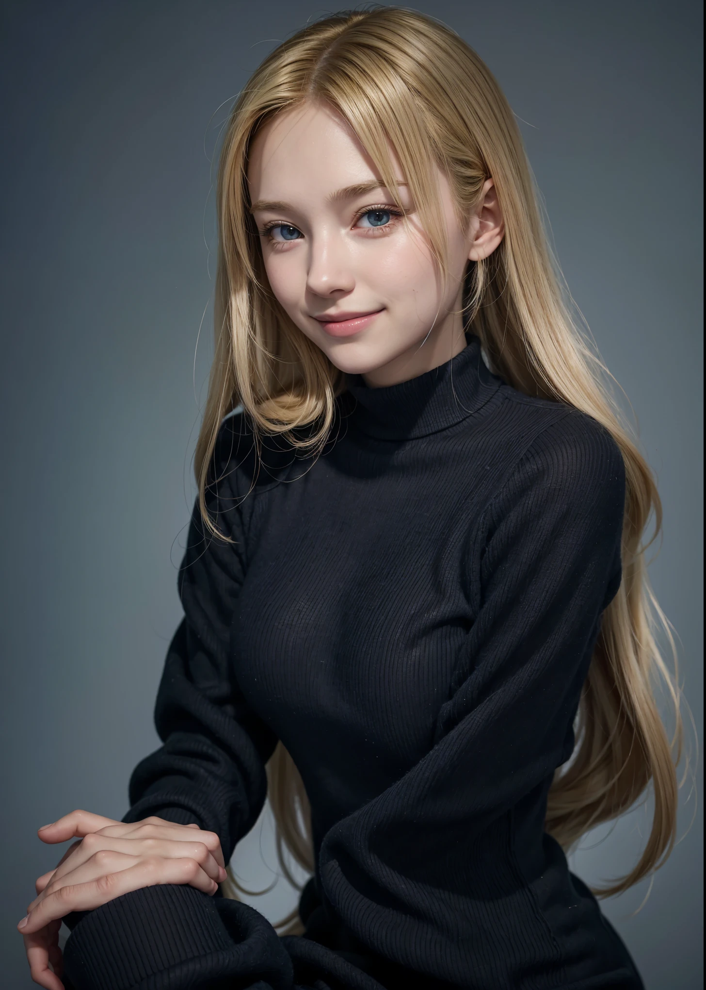 1girl, High Resolution, Long Hair, Smile, Blonde Hair, 3D Rendering, Illustration, Cinematography, Pixel Art, Pixar, 