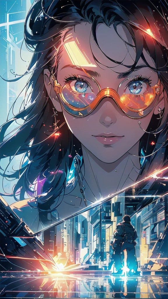 (((masterpiece, highest quality))),(((solo:1.2))),(((1girl:1.2))),(((32k wallpaper))),(very detailed, vintage science fiction),((((((geometric cinematic movie poster)))))), (bauhaus), shape,(((abstract))),(mid century modern),movie poster,(((((portfolio))))),(((((Close-up))))),(((((bust up))))),((((more various angle)))),(((ultimate highlight))),Vast landscape,((((complete. detailed face)))),(((Extremely talented))),(((most complecated machine))),(((text))),(((typography))),(((((best complicated machine))))),(((((genius mechanic))))),(((gorgeous light leak))),(((perfect detailed Infrared Goggles,thermography))),(((extreme reflection lens))),