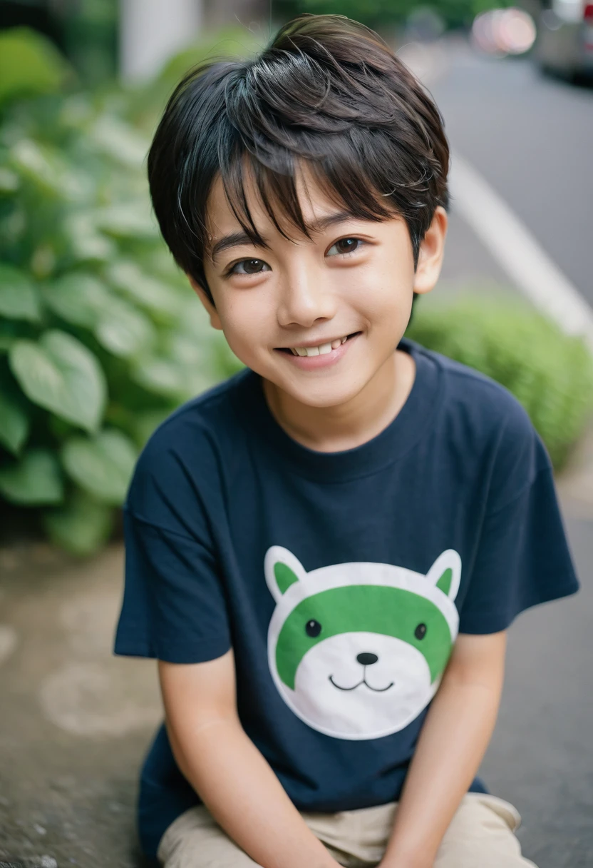,6 years old,man,Japanese,smile,piece,Short Hair,Single,Refreshing,Mole on the corner of the eye,Fujifilm, 16K, Ultra-high resolution