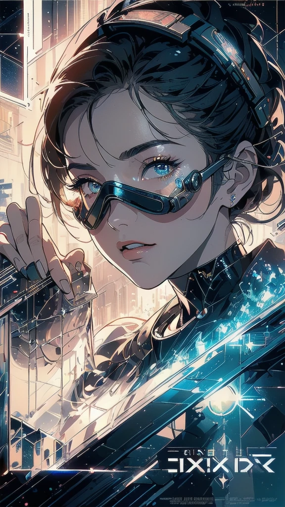 (((masterpiece, highest quality))),(((solo:1.2))),(((1girl:1.2))),(((32k wallpaper))),(very detailed, vintage science fiction),((((((geometric cinematic movie poster)))))), (bauhaus), shape,(((abstract))),(mid century modern),movie poster,(((((portfolio))))),(((((Close-up))))),(((((bust up))))),((((more various angle)))),(((ultimate highlight))),Vast landscape,((((complete. detailed face)))),(((Extremely talented))),(((most complecated machine))),(((text))),(((typography))),(((((best complicated machine))))),(((((genius mechanic))))),(((gorgeous light leak))),(((perfect detailed Infrared Goggles,thermography))),(((extreme reflection lens))),