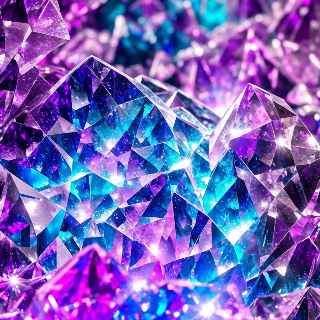 a close up of a crystal with a purple light in the background, glowing crystals, beautiful crystals, colorful crystals, crystals, crystalized, magical crystals, crystals enlight the scene, crystal material, glowing crystal on a rock, dimly glowing crystals, made of crystals, crystal color, iridescent crystals, colourful 3 d crystals, crystallized, neon rainbow quartz