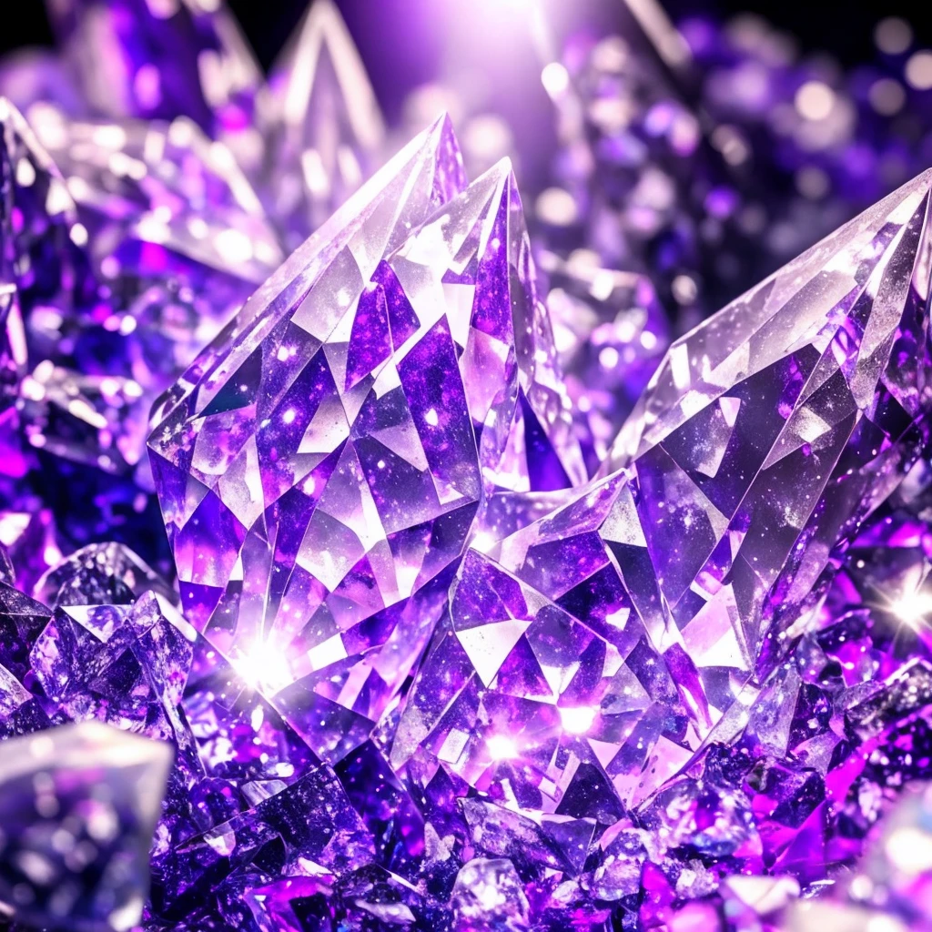 a close up of a crystal with a purple light in the background, a macro photograph by Anna Haifisch, trending on pexels, crystal cubism, glowing crystals, beautiful crystals, colorful crystals, crystals, crystalized, magical crystals, crystals enlight the scene, crystal material, glowing crystal on a rock, dimly glowing crystals, made of crystals