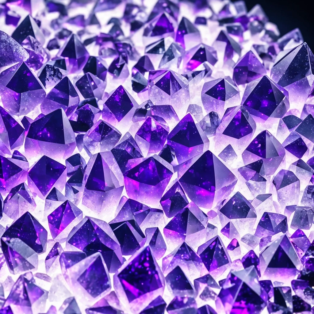 a close up of a crystal with a purple light in the background, a macro photograph by Anna Haifisch, trending on pexels, crystal cubism, glowing crystals, beautiful crystals, colorful crystals, crystals, crystalized, magical crystals, crystals enlight the scene, crystal material, glowing crystal on a rock, dimly glowing crystals, made of crystals