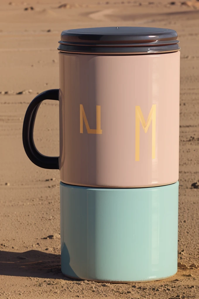 Give me a design for a container that has pretty letters., and be from mars, another of mercury, and from each planet. pastel colors
