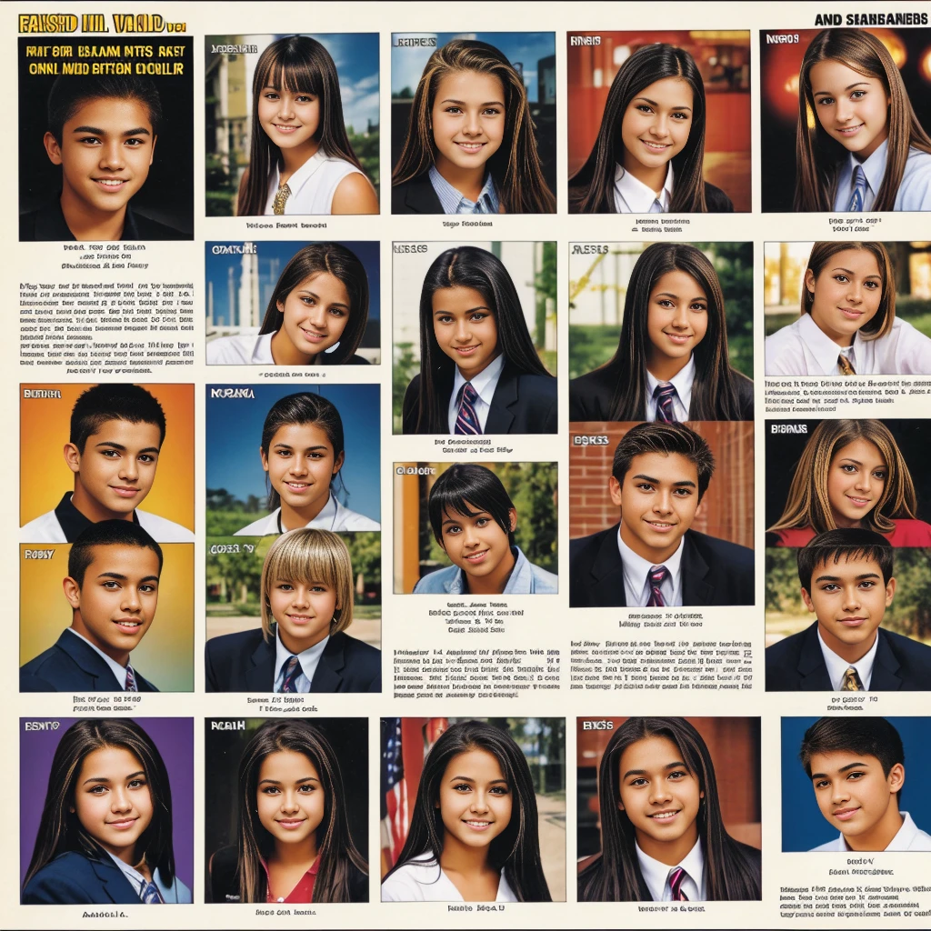 2000s High school Yearbook with names and quotes 