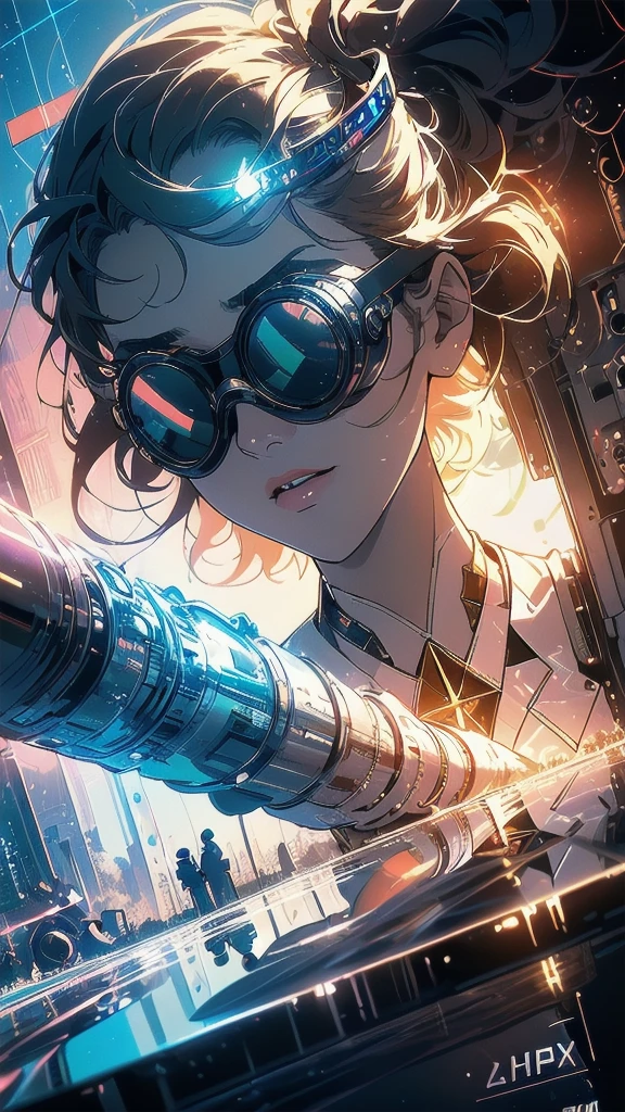 (((masterpiece, highest quality))),(((solo:1.2))),(((1girl:1.2))),(((32k wallpaper))),(very detailed, vintage science fiction),((((((geometric cinematic movie poster)))))), (bauhaus), shape,(((abstract))),(mid century modern),movie poster,(((((portfolio))))),(((((Close-up))))),(((((bust up))))),((((more various angle)))),(((ultimate highlight))),Vast landscape,((((complete. detailed face)))),(((Extremely talented))),(((most complecated machine))),(((text))),(((typography))),(((((best complicated machine))))),(((((genius mechanic))))),(((gorgeous light leak))),(((perfect detailed Infrared Goggles,thermography))),(((extreme reflection lens))),