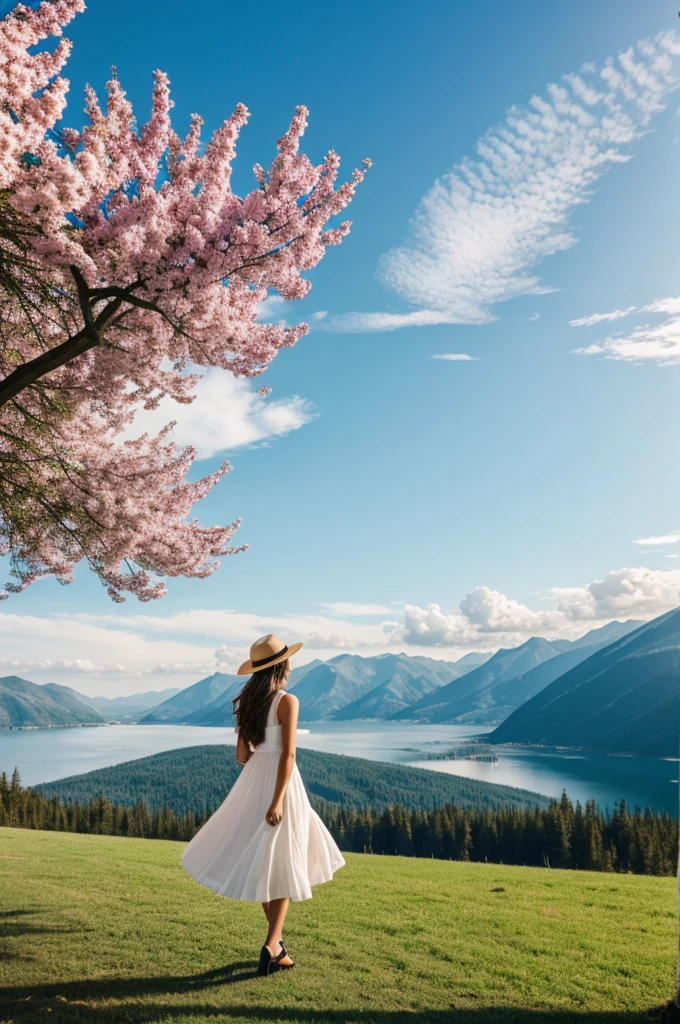 Create girl image in beautiful place