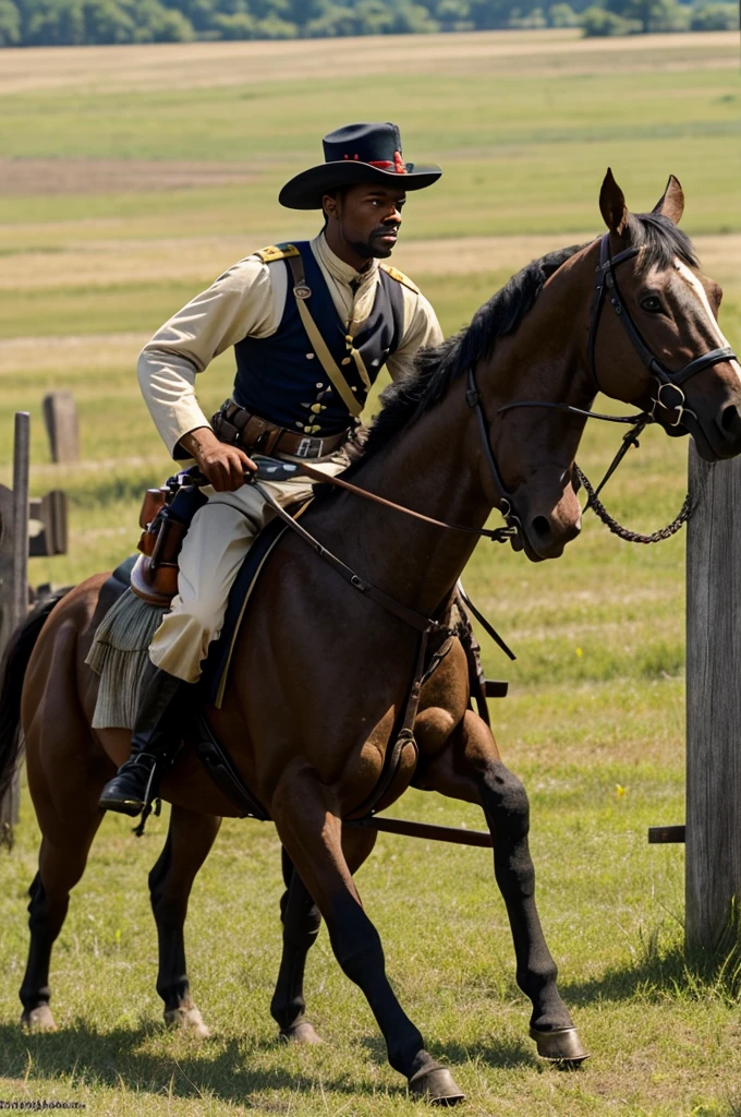 Battle of Gettysburg, black soldier, American Civil War, Historical reenactment, Field of valor, Turning point, Civil War history, by GettysburgReenact -ar 16:9"