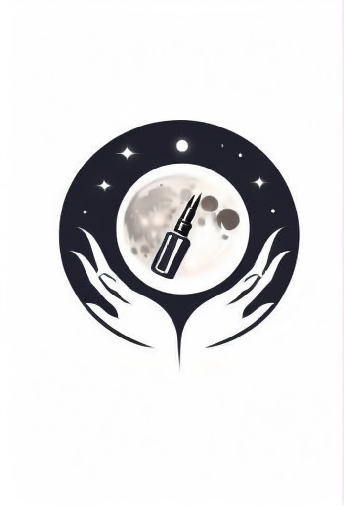 a stylish logo
A simple yet flashy design with a logo that is easy to impress people
circle-shaped logo
Nail salon logo with full moon motif
Around the full moon, many nail nails are scattered in a circle
Pretty cool
chic and modern design
White background