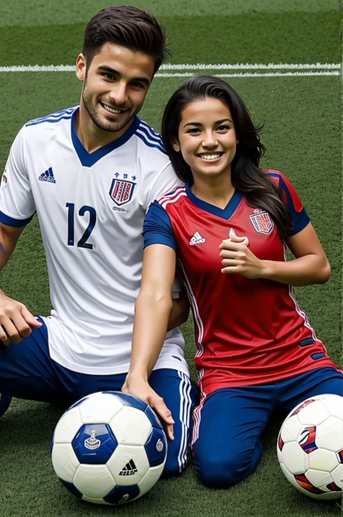 Create a soccer couple 