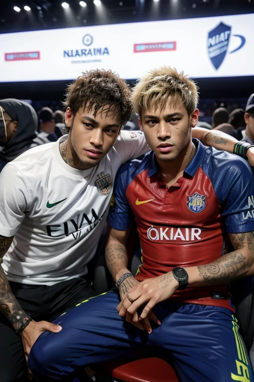 Neymar with Nego do Borel