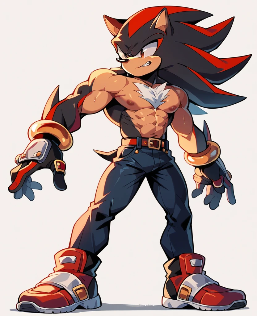 Muscular shadow the hedgehog