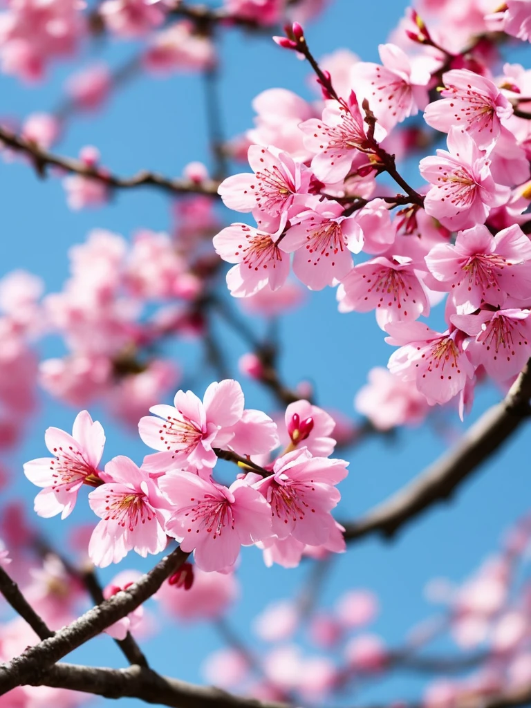 a close up of a branch with pink flowers covered in snow, a photorealistic painting by Wen Boren, trending on pixabay, digital art, flower blossoms, sakura flowers, cherry blossom, flowers and blossoms, blossom sakura, sakura flower, cherry blossoms, plum blossom, sakura bloomimg, blooming flowers, blossoming, magical flowers, blossoms