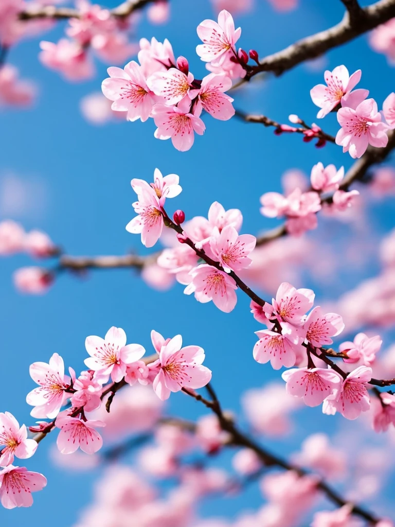 a close up of a branch with pink flowers covered in snow, a photorealistic painting by Wen Boren, trending on pixabay, digital art, flower blossoms, sakura flowers, cherry blossom, flowers and blossoms, blossom sakura, sakura flower, cherry blossoms, plum blossom, sakura bloomimg, blooming flowers, blossoming, magical flowers, blossoms