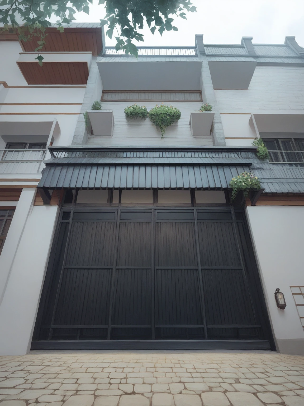Townhouses with white wood exteriors are a popular choice for their clean and modern look. They can be found in a variety of architectural styles, from traditional to contemporary.