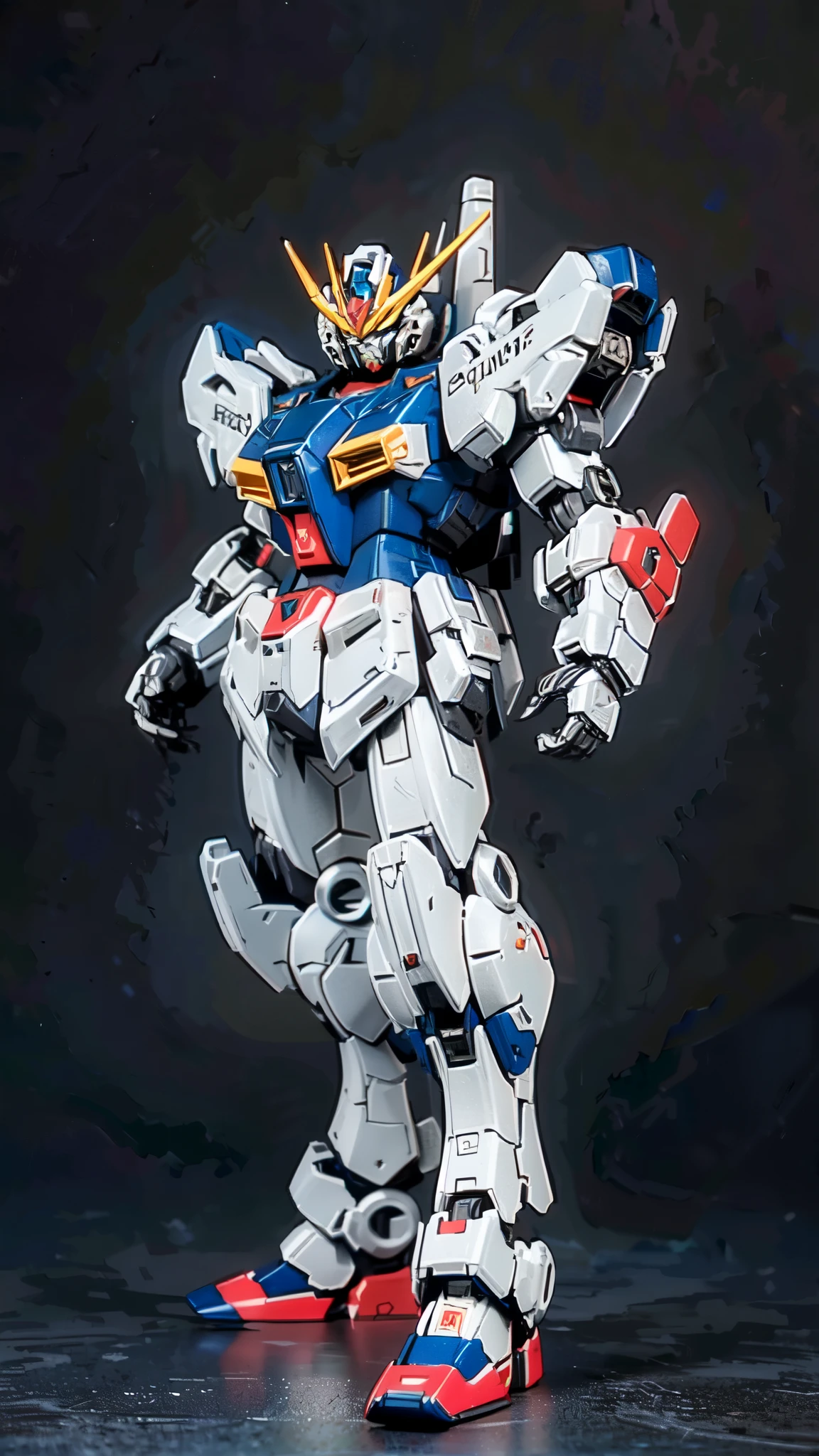 (masterpiece:1.5, best quality:1.5, extremely delicate:1.5), humanoid Mecha, fully enclosed shoulder guards, matching arm and leg guards, full body, full armor, the design balances heavy with agility, (the color scheme is primarily white with red and blue accents, the concept Inspired by Super robot, organic biotech armor, standing, floating high above the futuristic sci-fi city), exquisite and mature art style, (aura effect, energy, glowing eyes, the armor glows), ((SRS)), metallic, dramatic, high definition, highres, ultra-detailed, ultra-fine painting, professional, perfect body proportions, anatomically correct, symmetrical face, extremely detailed eyes and face, high quality eyes, creativity, RAW photo, UHD, 32k, Natural light, cinematic lighting, masterpiece-anatomy-perfect