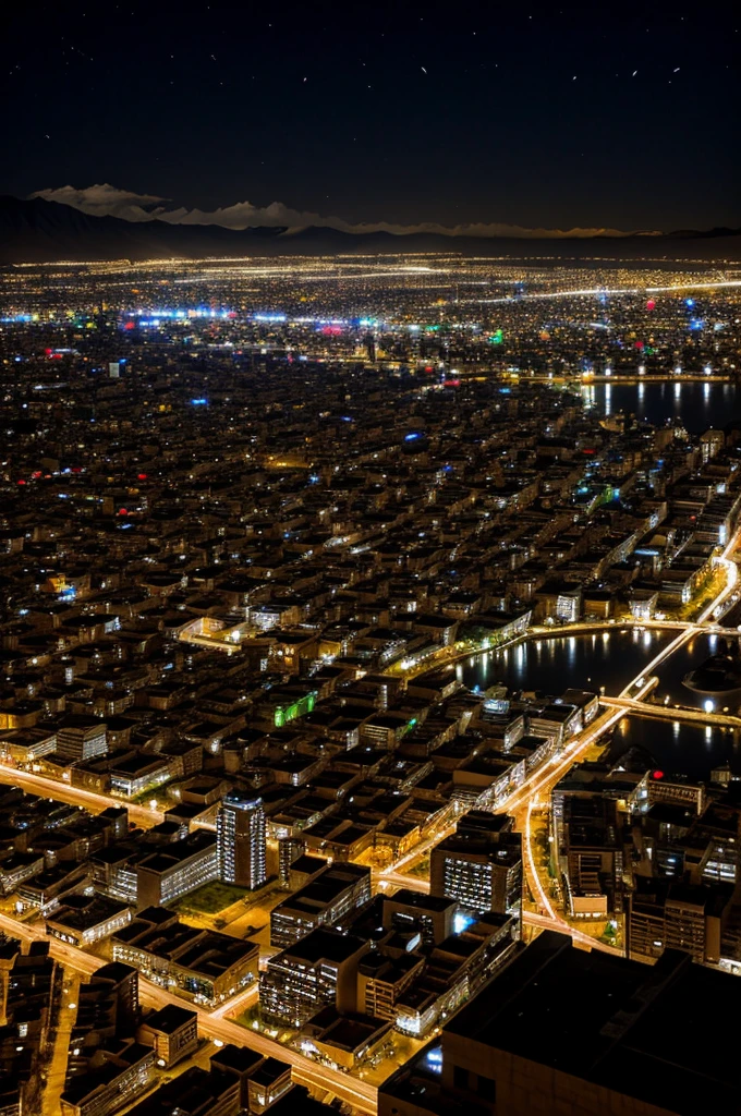 City of Peace - Bolivia at night