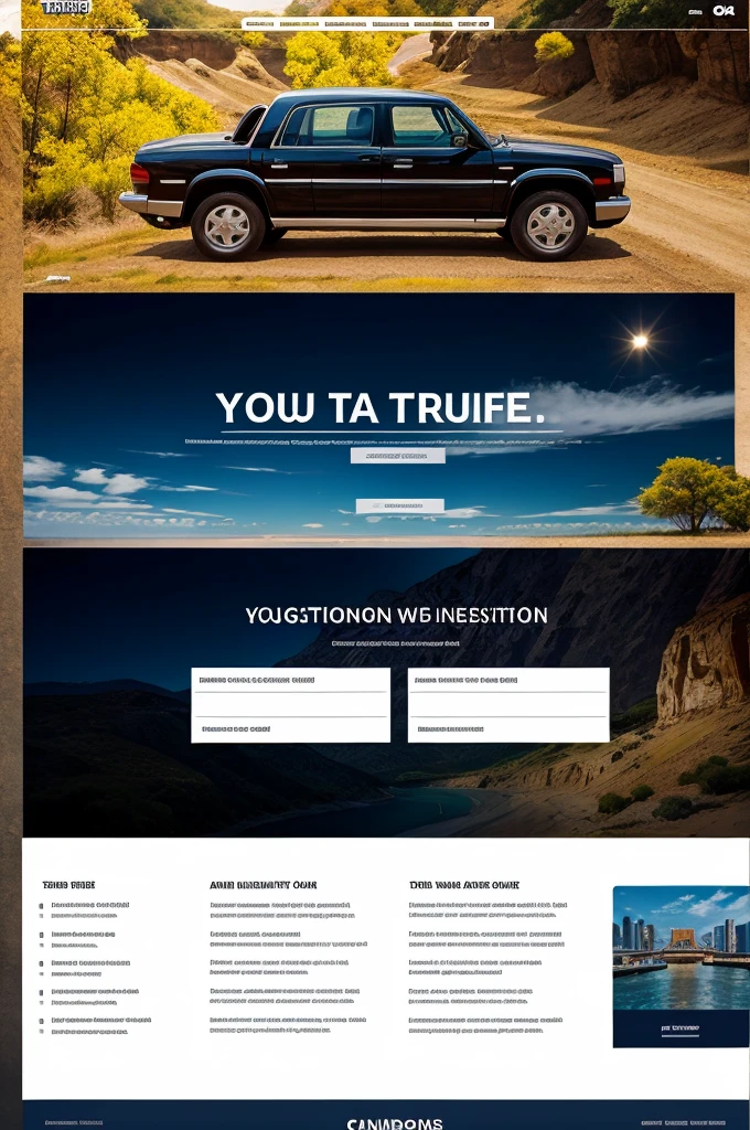 Logo for web development website and cab booking for tours illustrated