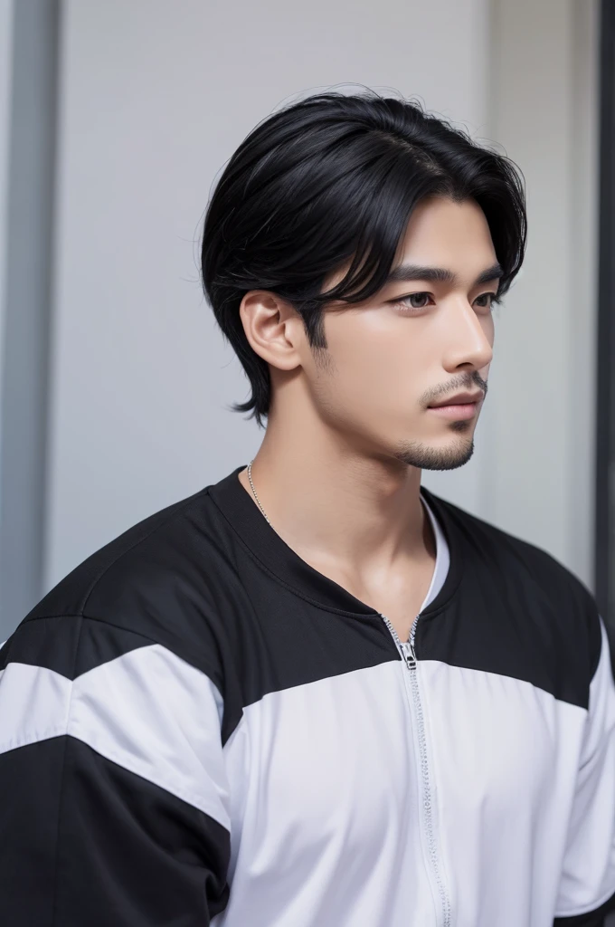 good looking male Black Hair
