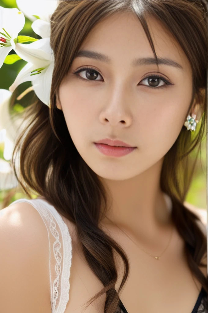 (masterpiece,best quality:1.4),wallpaper,(8K,raw photo,photo realistic:1.4),(Very fine detail, accurate depiction),realistic:1.4,very beautiful,shiny skin:1.2,detailed skin,detailed face,detailed eyes,(very detailed Japanese idol,yui aragaki,shining eyes:1.3,beautiful cute face),Two Girls,beautiful gleam in one's eye:1.4,drooping eyes:1.2,(very detailed close friend and lesbian,2 cute girl,Two people in close proximity,kiss,Embrace each other,lesbian sex,Lesbian Photo Collection),,Detail of very beautiful and clear eye,fluffy hair,Cuticle hair,Face with beautiful baby skin),(Very detailed beautiful clear body skin,Cute and stylish earrings, hair ornaments),(Very detailed Beautiful rose garden,white lily garden),(Very detailed sheer leotard,lace,see-through:1.4,black),(Super beautiful full body),(Very detailed teen,WEGO,Trend Fashion,sexy Lingerie,lingerie design,lingerie embroidery,Online Shop,accessory design),(Very detailed,Super clear and realistic background,skin,Good contrast,Natural lighting,Makeup,ポートレイト),(Taken from the front),Cowboy position, cowboy shot,Low angle full body shot,nsfw,