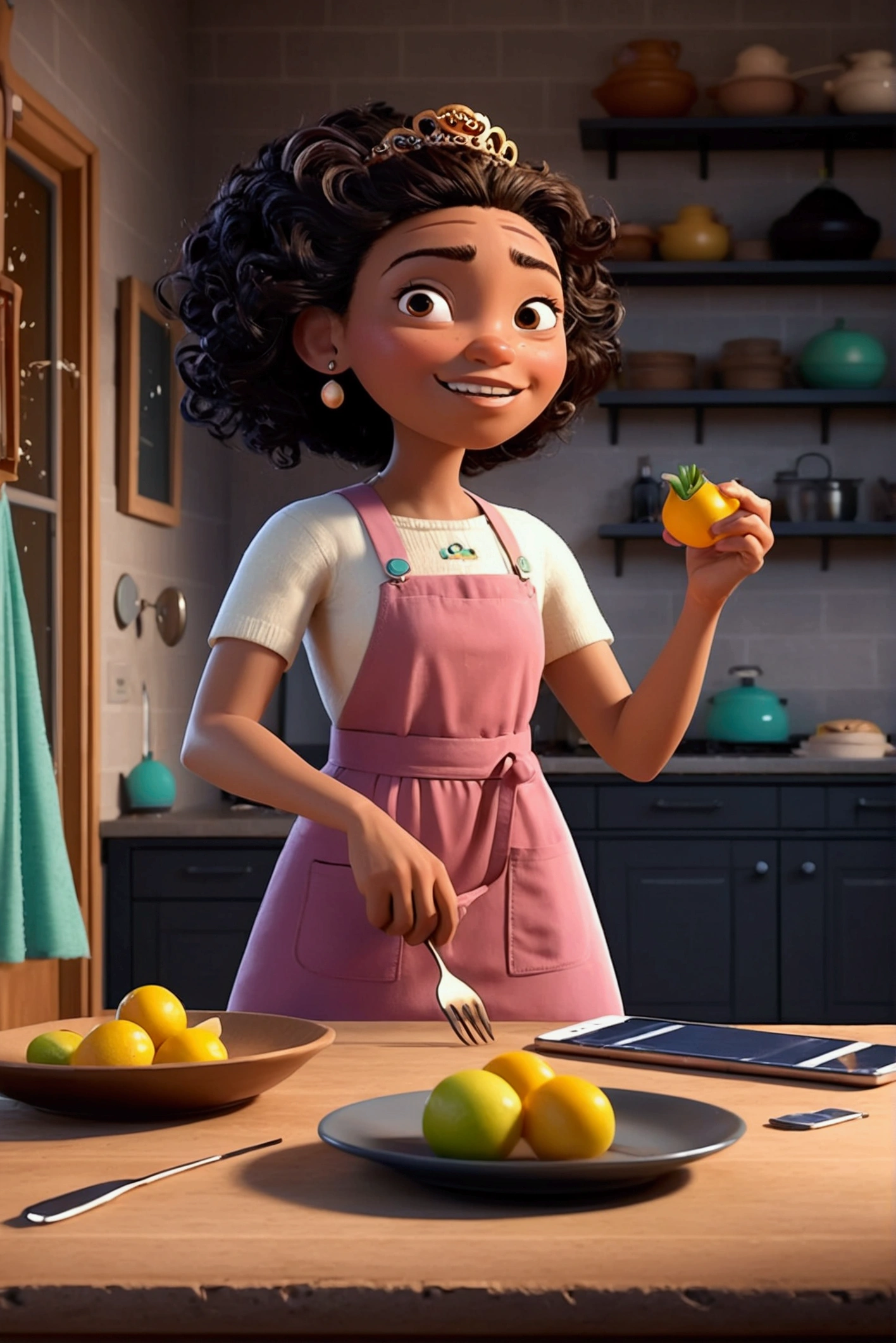 Pixar style image with different expressions 