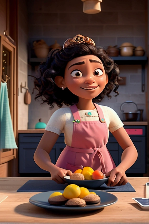 Pixar style image with different expressions 