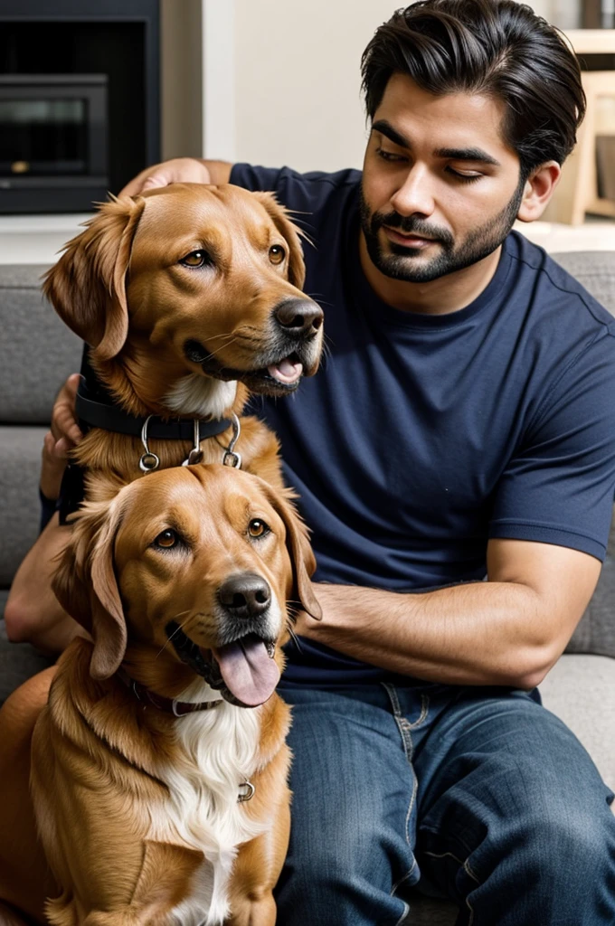 Dog putting his ????? into another dog