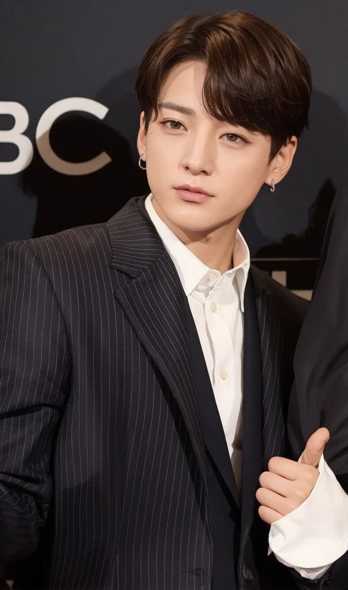 Jeon Jungkook con cabello rojo