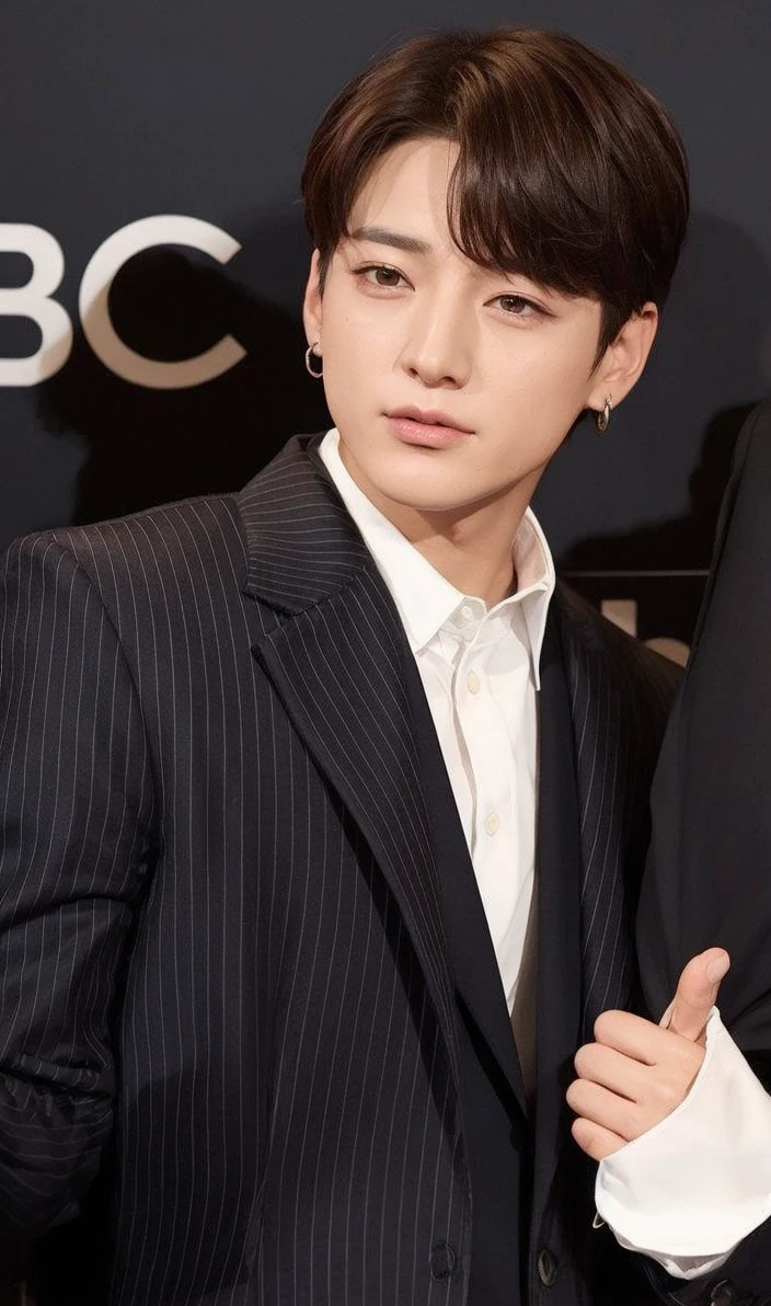 Jeon Jungkook con cabello rojo