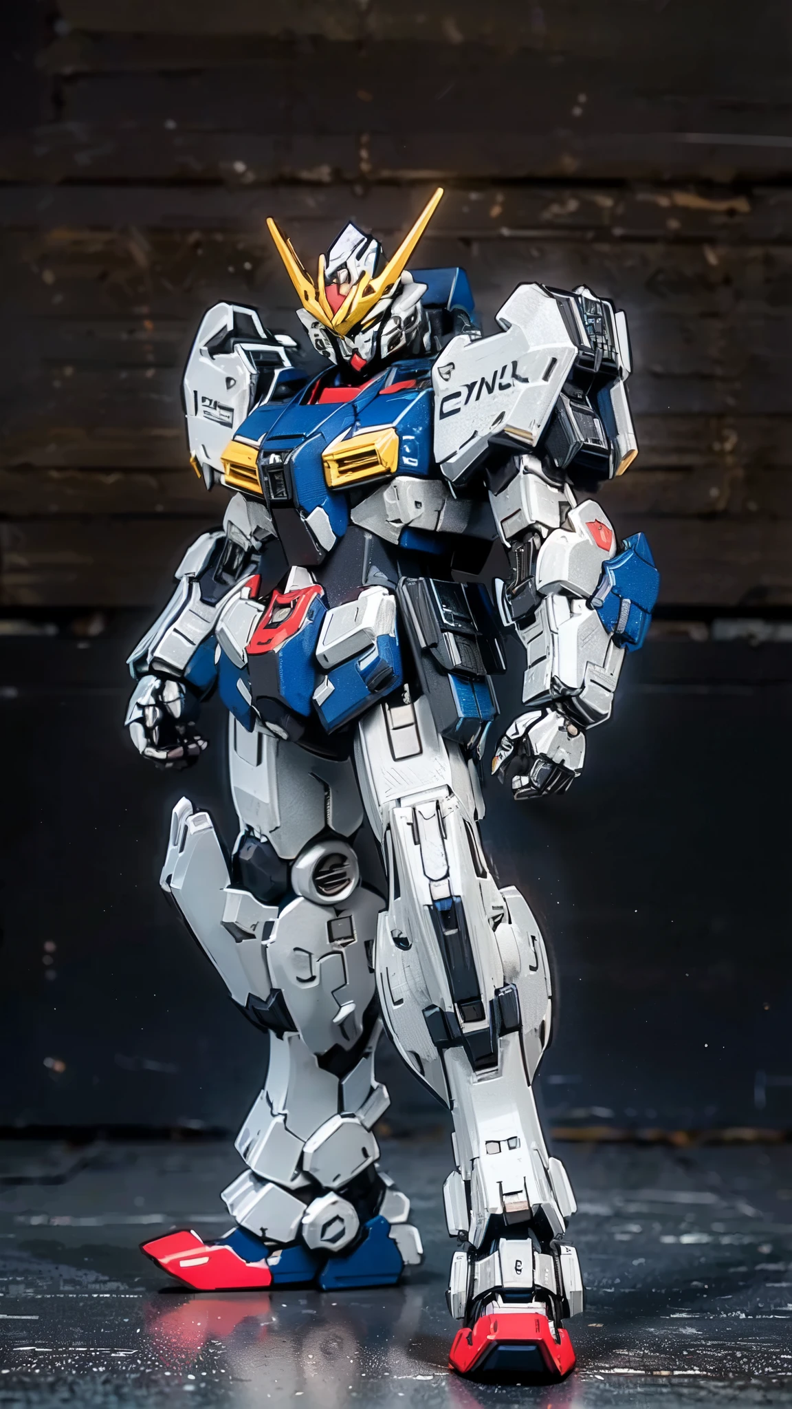 (masterpiece:1.5, best quality:1.5, extremely delicate:1.5), humanoid Mecha, fully enclosed shoulder guards, matching arm and leg guards, full body, full armor, the design balances heavy with agility, (the color scheme is primarily white with red and blue accents, the concept Inspired by Super robot, organic biotech armor, standing, floating high above the futuristic sci-fi city), exquisite and mature art style, (aura effect, energy, glowing eyes, the armor glows), ((SRS)), metallic, dramatic, high definition, highres, ultra-detailed, ultra-fine painting, professional, perfect body proportions, anatomically correct, symmetrical face, extremely detailed eyes and face, high quality eyes, creativity, RAW photo, UHD, 32k, Natural light, cinematic lighting, masterpiece-anatomy-perfect