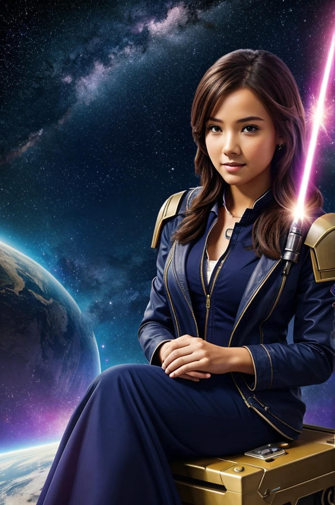 A in the galaxy learning English