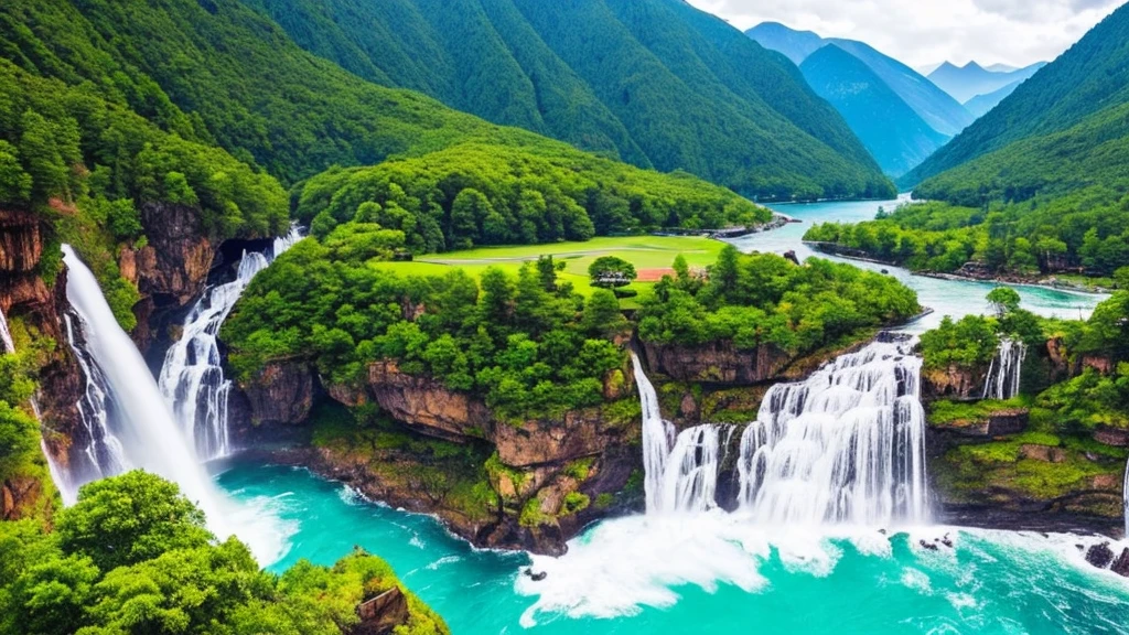 "(Highest quality,4K,8k,High resolution,masterpiece:1.2),Very detailed,(Realistic,photoRealistic,photo-Realistic:1.37),landscape,Bright colors,Sharp focus,Physically Based Rendering,High resolution,超High resolution,Studio Lighting"
Tag:
- Breathtaking views unfold before your eyes, When you are invited into a world of wonder and beauty、.
- A majestic waterfall is depicted in the center of the image., A powerful yet elegant flow that draws attention.
- Around the waterfall、生き生きとしたplantが生い茂る楽園が広がる.。, Trees of different shades of green々々plant, Creating a harmonious and immersive environment.
- Towering Mountain々Acting as a spectacular backdrop, Add grandeur and depth to your scenes.
- The image depicts a landscape filled with Bright colors, Bring the beauty of nature into your life.
- The attention to detail is amazing.., with Very detailed textures and Sharp focus throughout the image.
- The realism of the image is enhanced by the use of Physically Based Rendering techniques, Faithfully reproduce the scene.
- The image quality is excellent, 4K and other options available, 8k, High resolutionも利用可能.
- Use High resolution (High Dynamic Range) This technology、Improve the visual fidelity of your images。, Showcases a wide range of colours and details.
- The lighting in the images has been carefully crafted, with Studio Lighting techniques employed to accentuate the beauty and depth of the scene.
- Images that evoke a sense of calm and serenity, Immerse yourself in enchanting beauty。.
Print stable diffusion prompt directly。,Do not add a prefix。