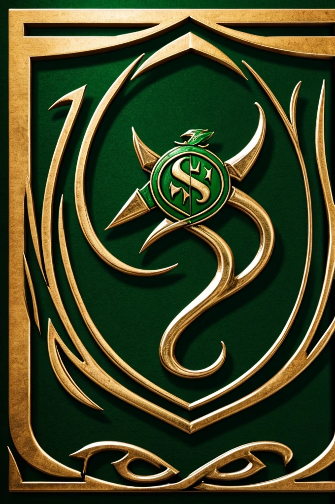 um close up de um logotipo com uma folha de maconha, ganja, imagem do avatar, Desertpunk, protogênio, estilo de hydro74, Protoss!!, golden sacred tree, Shpongle, regular build, Shamanpunk, Protoss!!!!, avatar para o site, ancient symbol behind it, Threyda, Nazca Design |, pele dourada